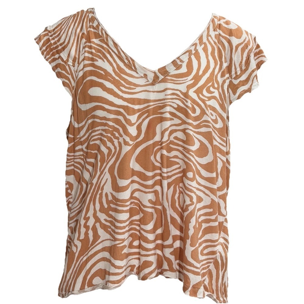 Maeve Anthropologie Shirt Women's XL Catie Ruffle Sleeved Lightweight Top Tee